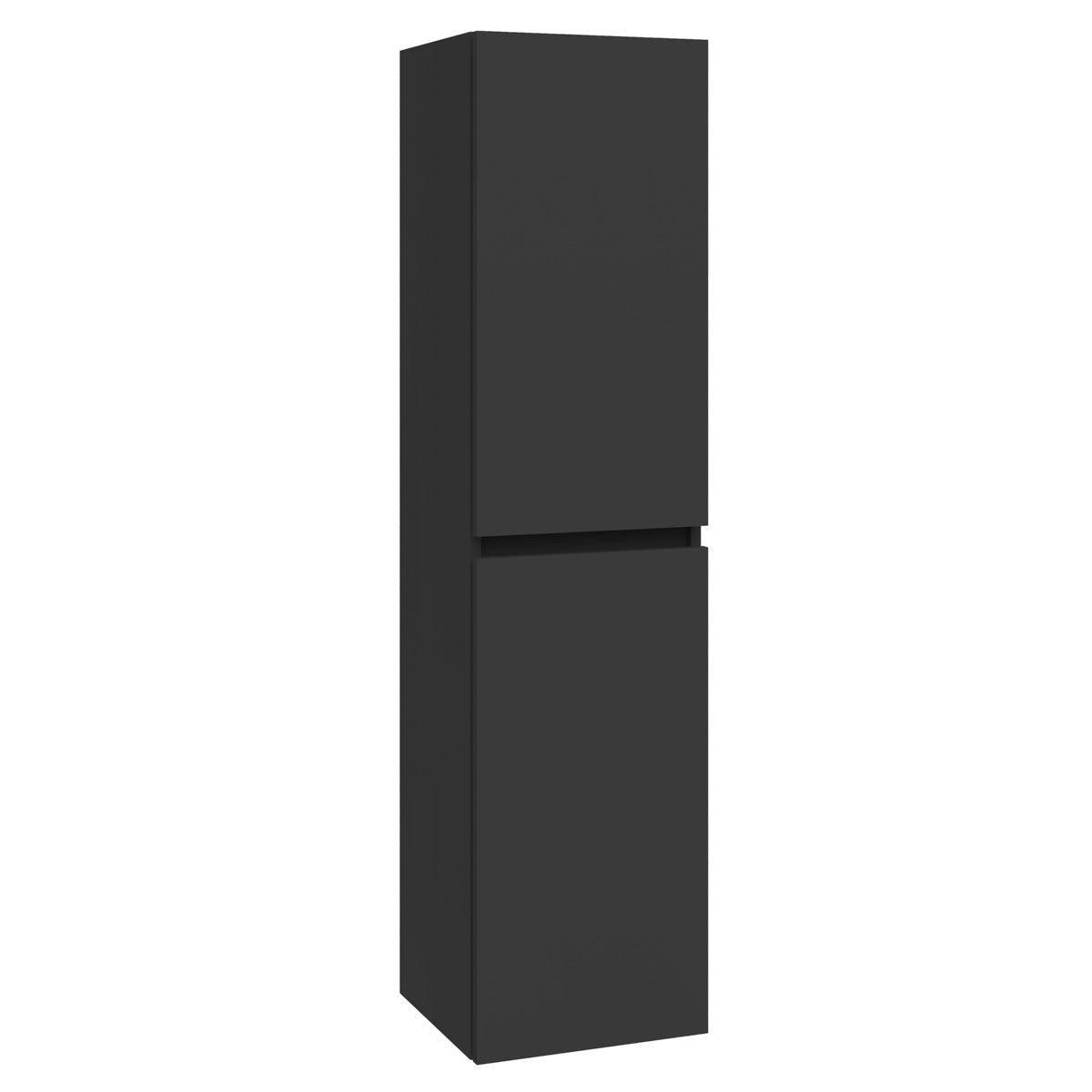 Badeværelsesskab Høj 35x140 cm Tenfors Viken Sort Mat