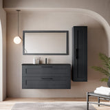 Badeværelsesspejl 120x68 cm Tenfors Allmoge Antracit