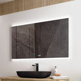 Badeværelsesspejl Dugfri LED med Bluetooth 100x65 cm Tenfors Spoty