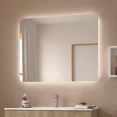 Badeværelsesspejl Dugfri LED 80x80 cm Tenfors Verona