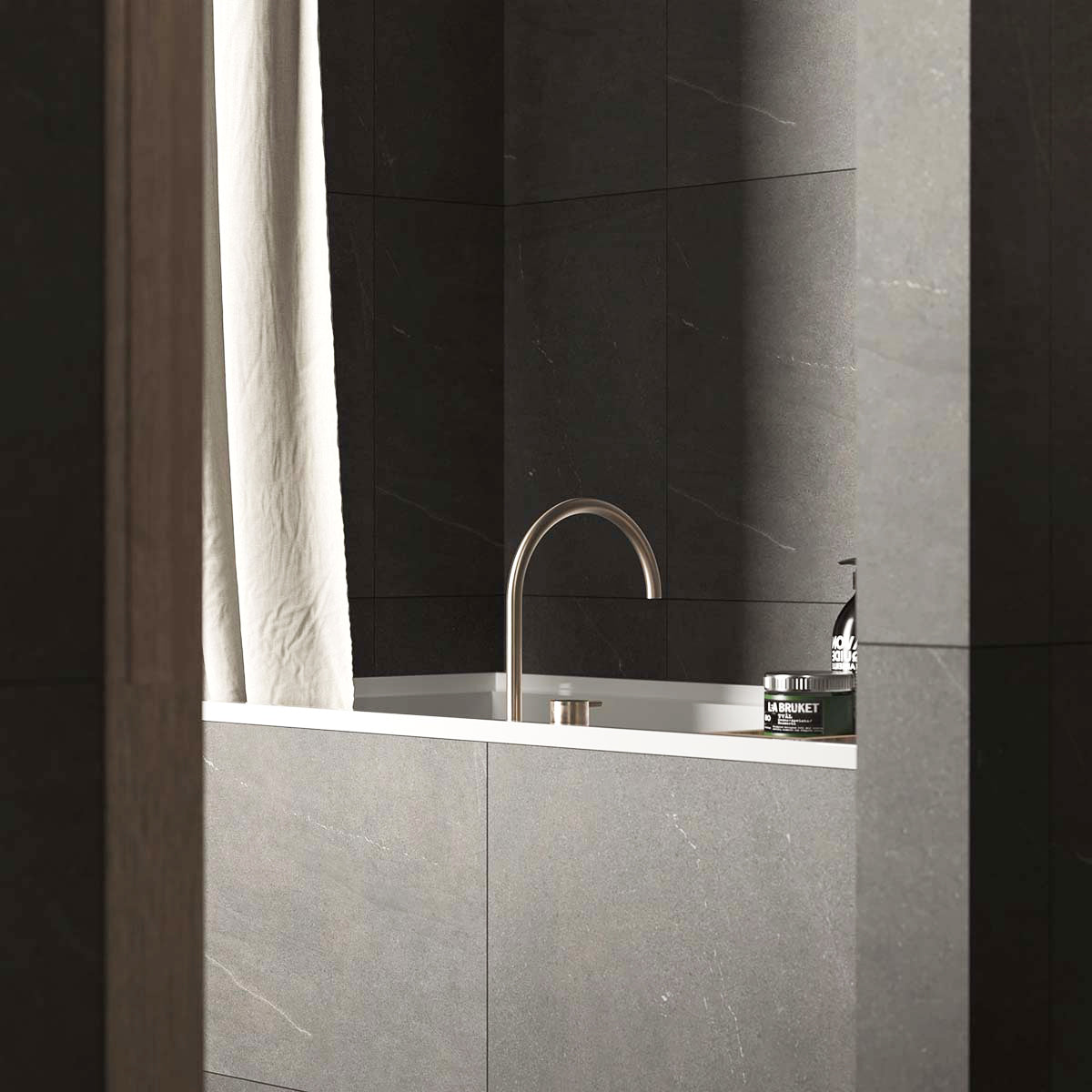 Klinker Bellevue Graphite Marmor Mat 60x60