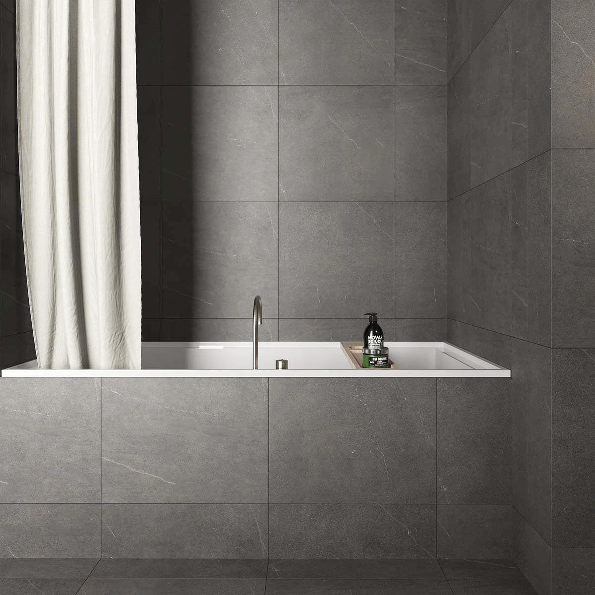 Klinker Bellevue Graphite Marmor Mat 60x60