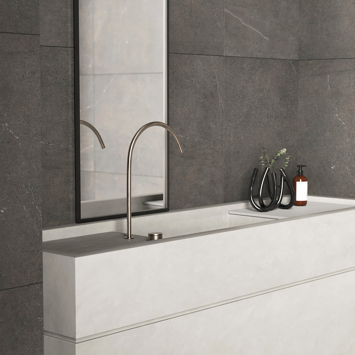 Klinker Bellevue Graphite Marmor Mat 60x60