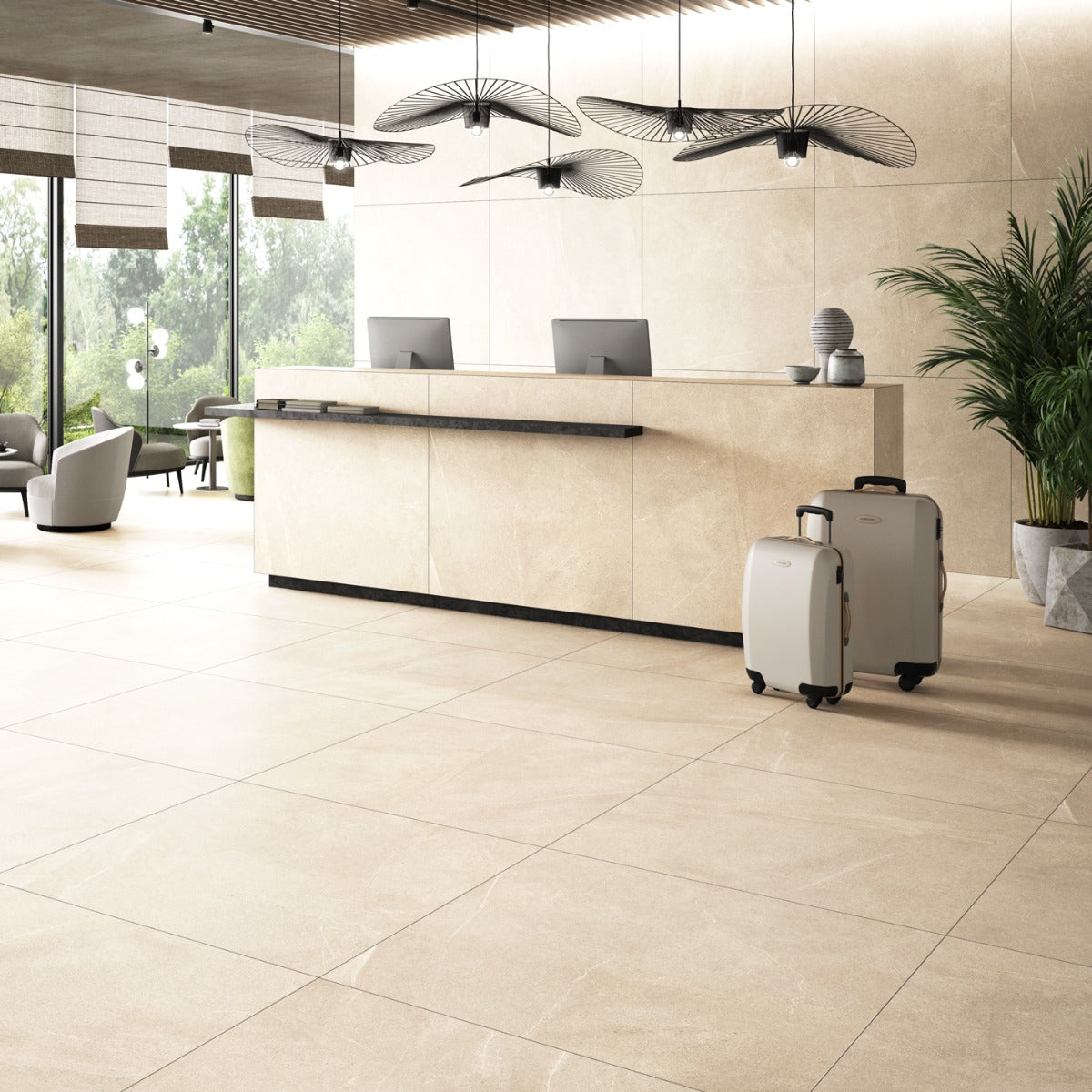 Klinker Bellevue Ivory Marmor Mat 120x120