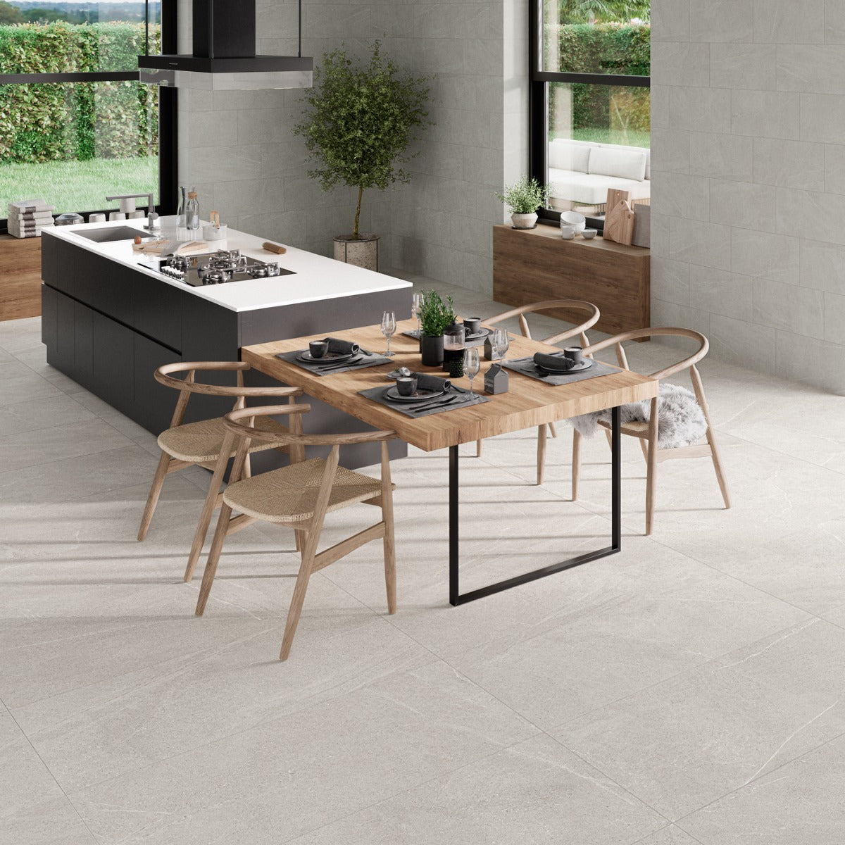 Klinker Bellevue White Marmor Mat 120x120