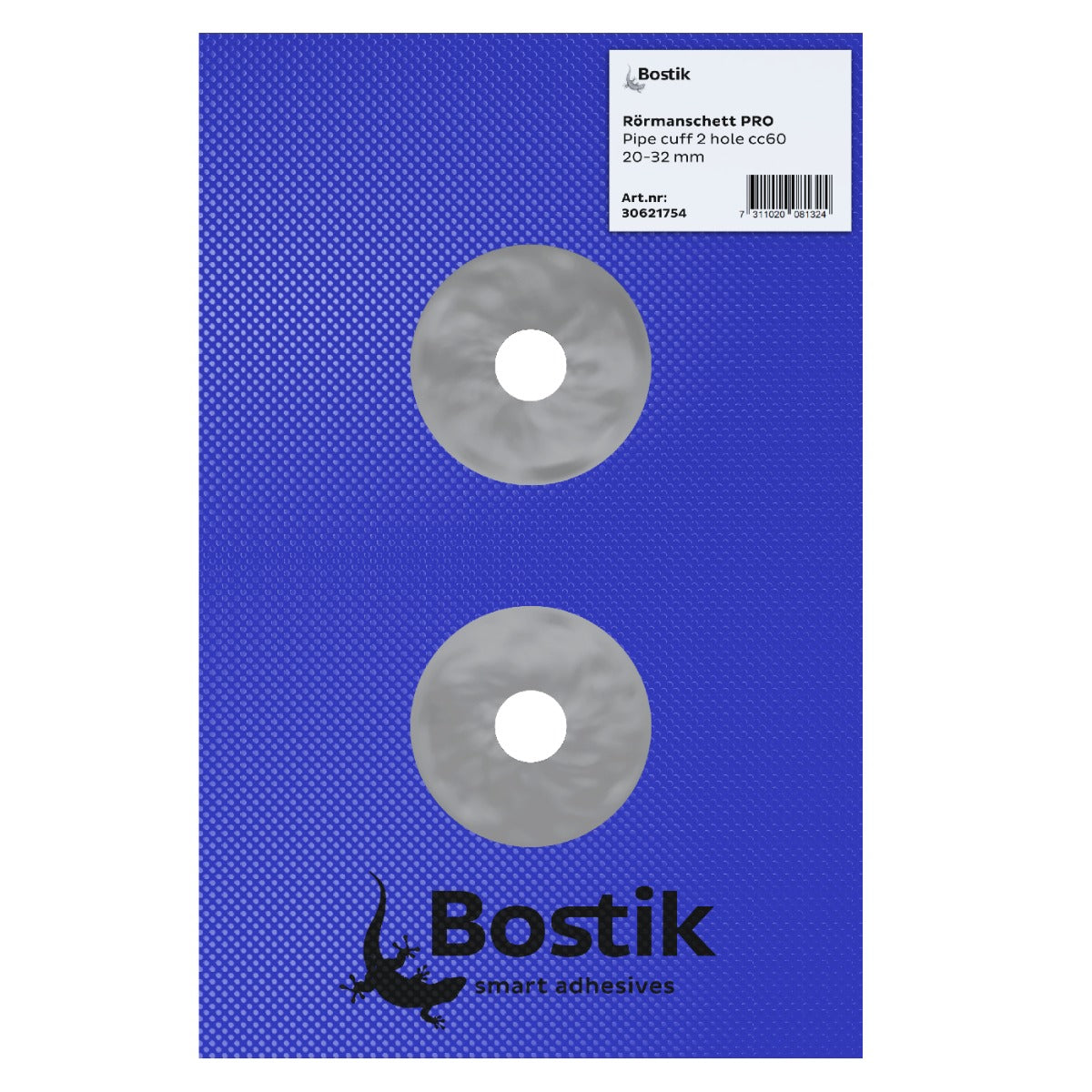 Rørmanchet Dubbel Bostik Pro CC60 mm, Ø20-32 mm