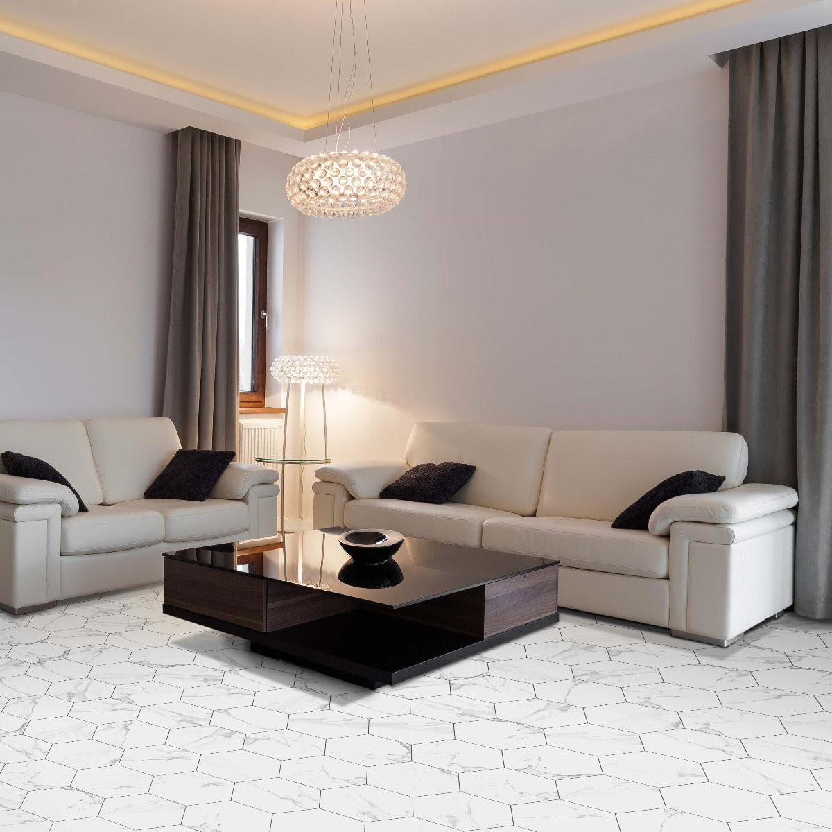 Klinker Hexagon Dortmund Marmor 22,5x25,9