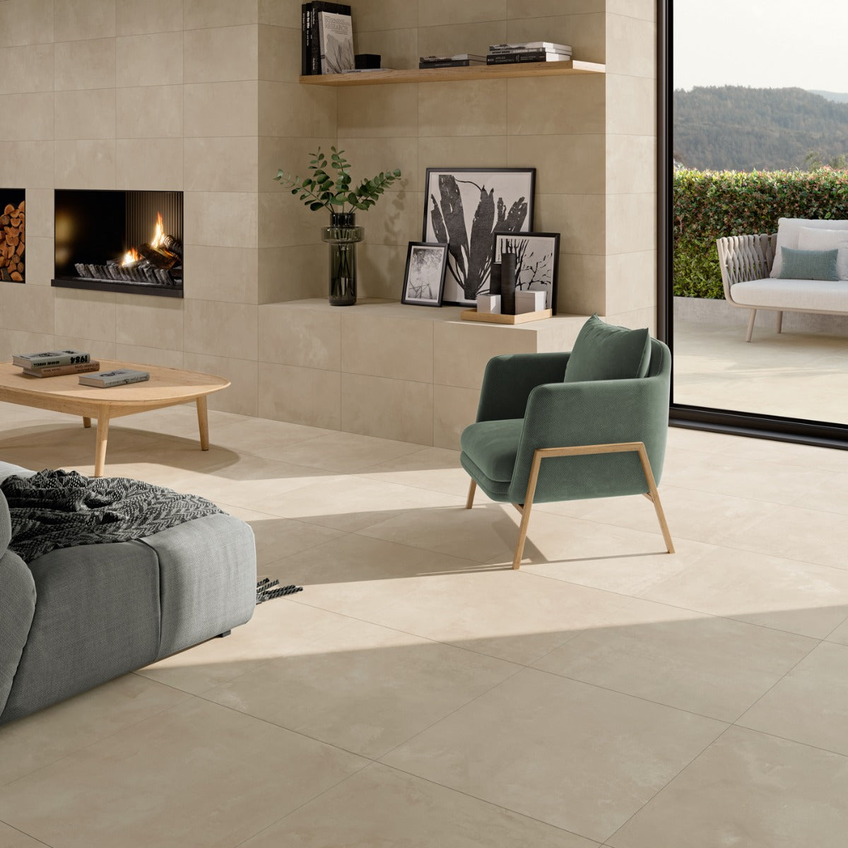 Klinker Elementi Beige Mat 120x120