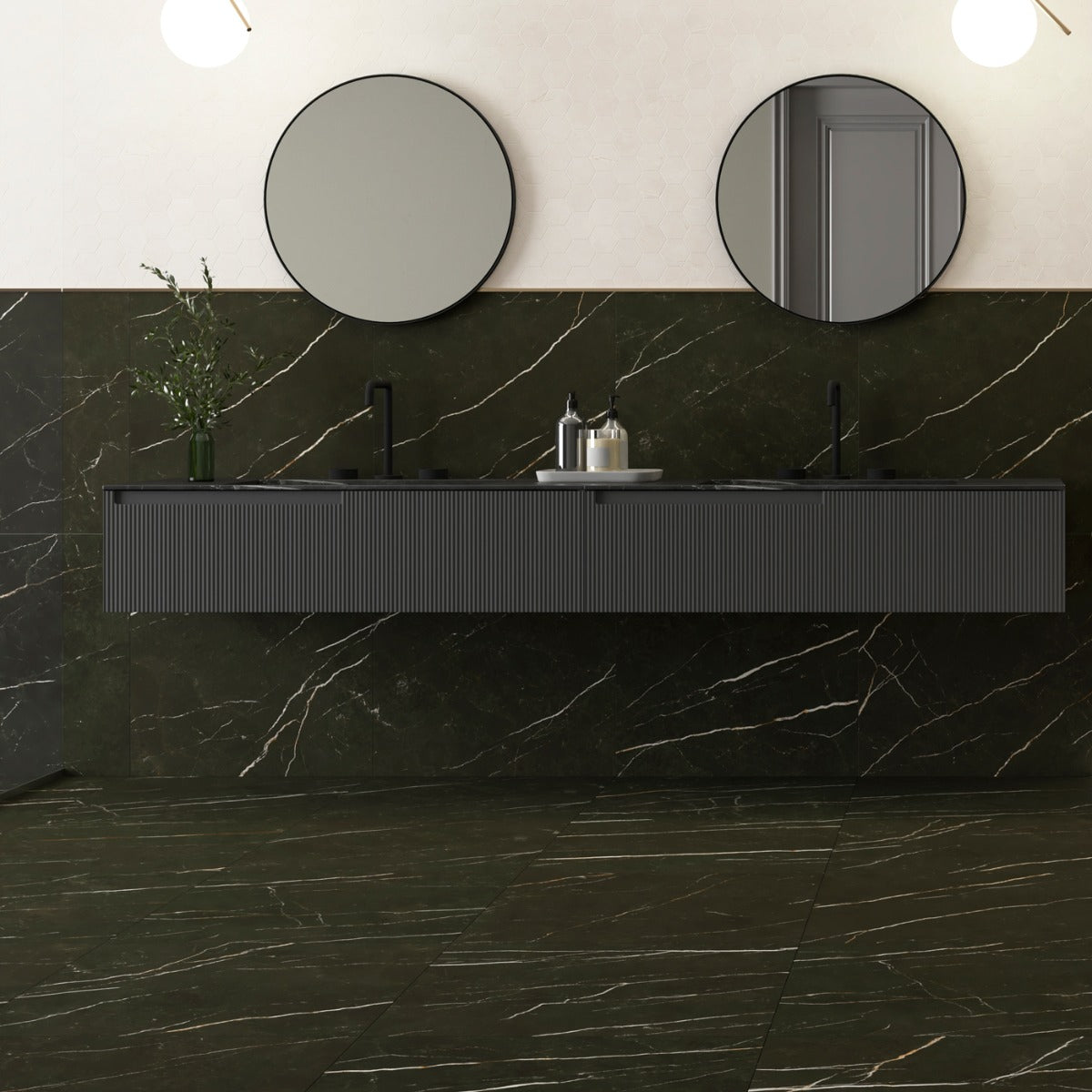 Klinker Elite Black Marmor Mat 60x60
