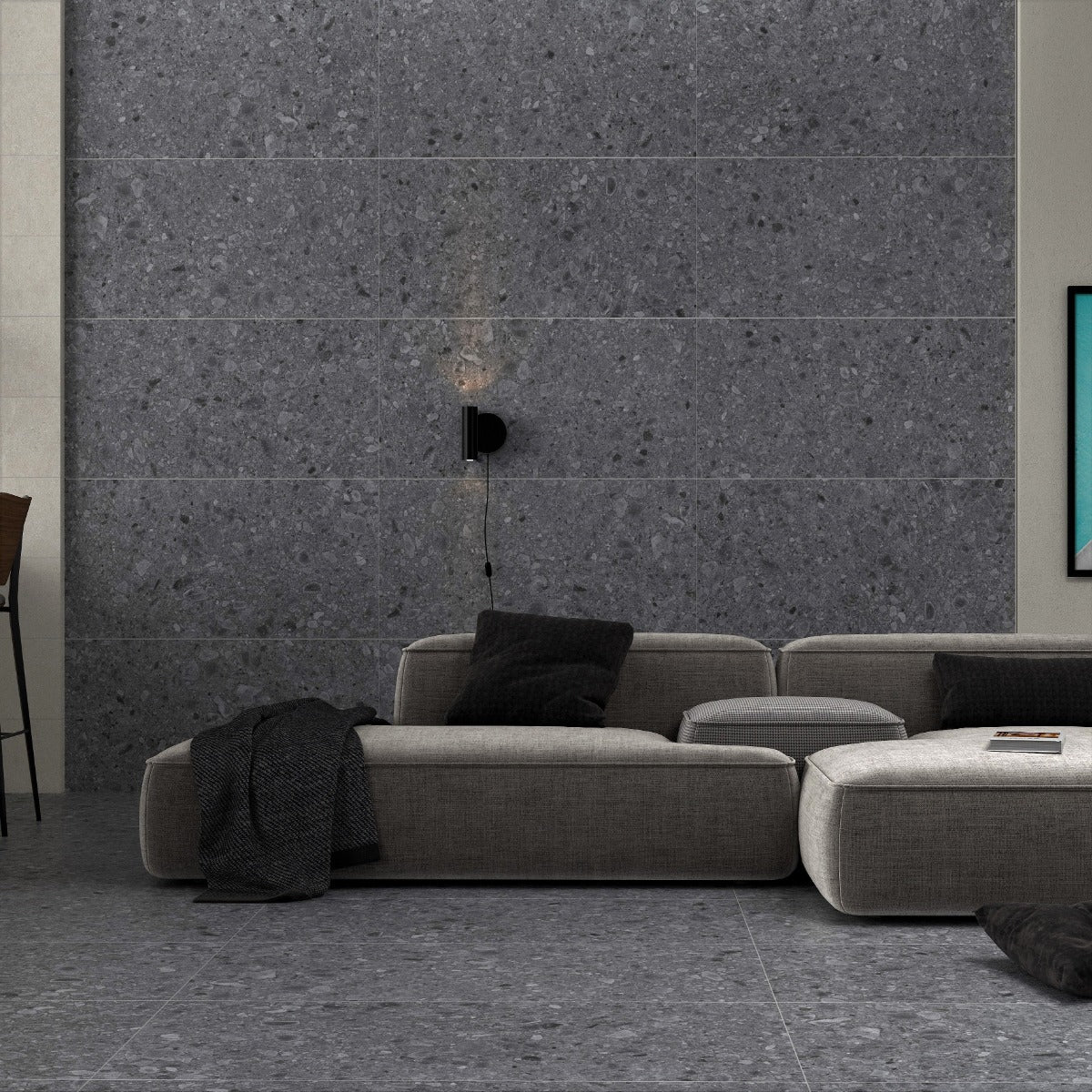 Klinker Flodsten Night 120x120