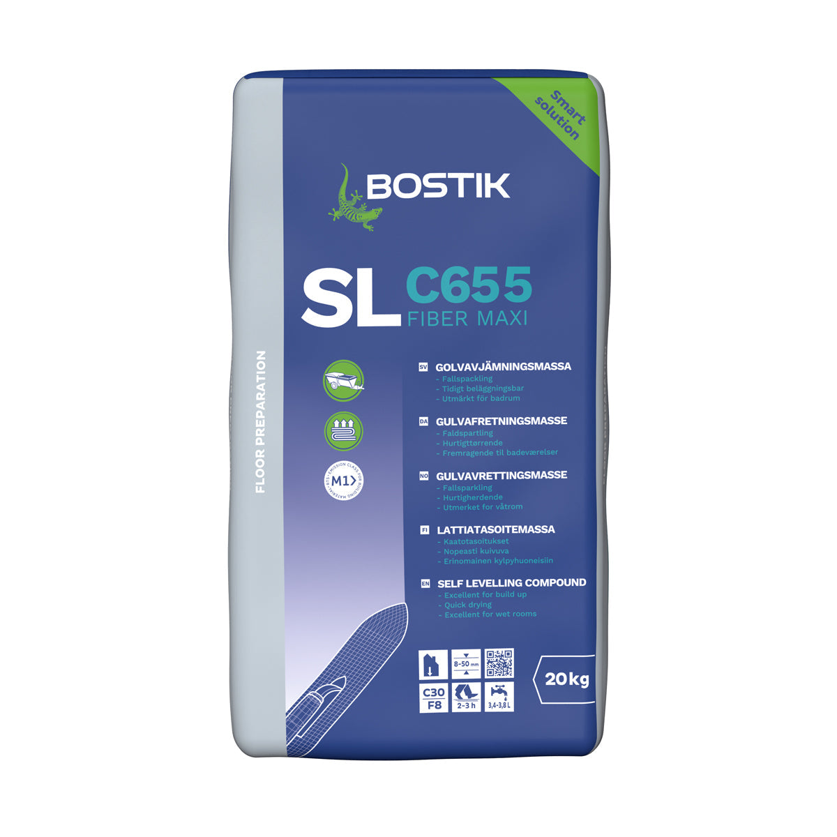 Flydespartel Bostik SL C655 Fiber Maxi 20 kg