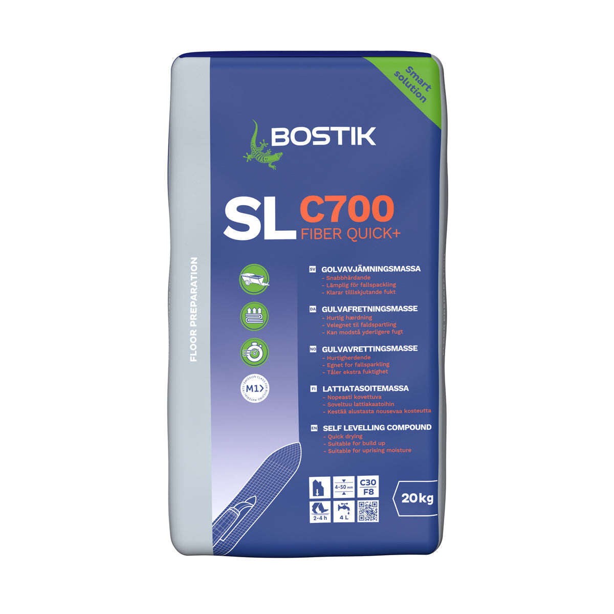 Flydespartel Bostik SL C700 Fiber Quick+ 20kg