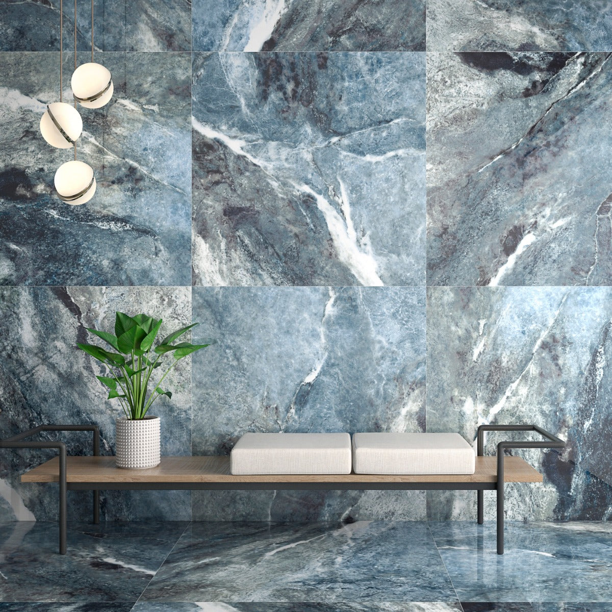 Klinker Amazona Blue Marmor Blank 120x120
