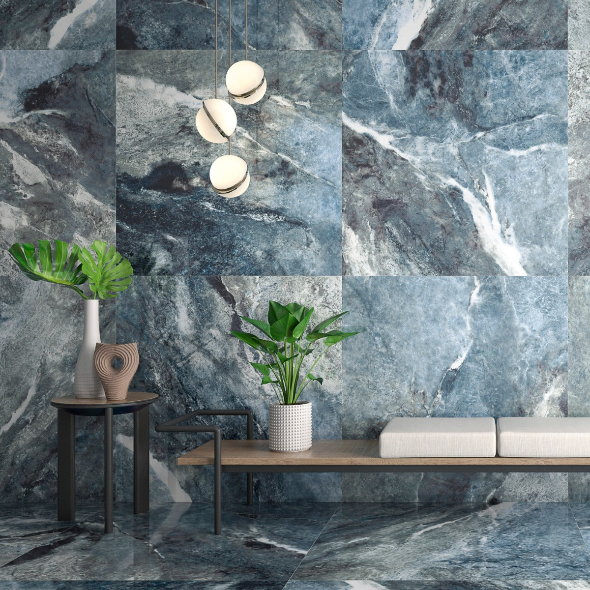 Klinker Amazona Blue Marmor Blank 60x120