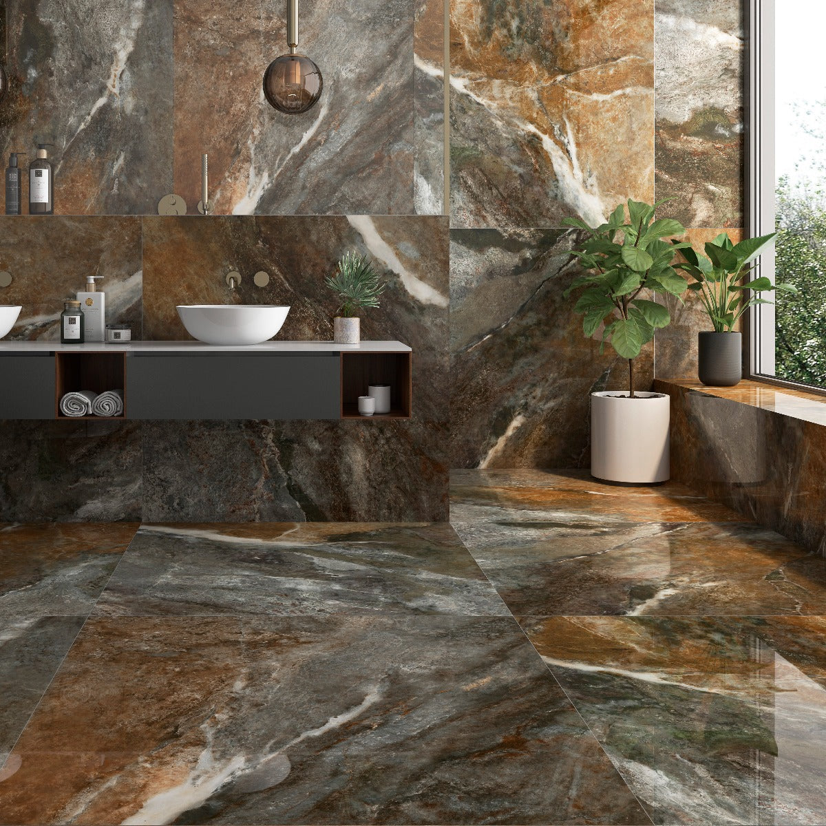 Klinker Amazona Coffee Marmor Blank 120x120