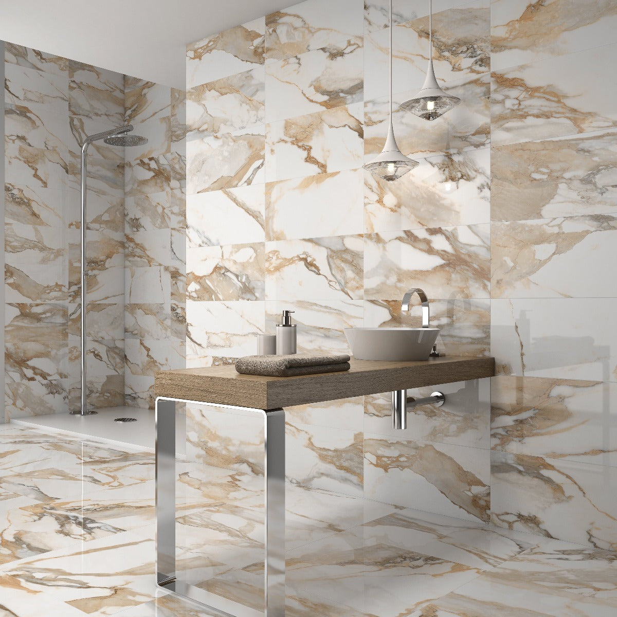 Klinker Crash Beige Marmor 60x60