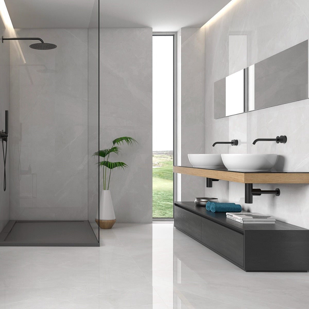 Klinker Magda Blanco Marmor Blank 90x90