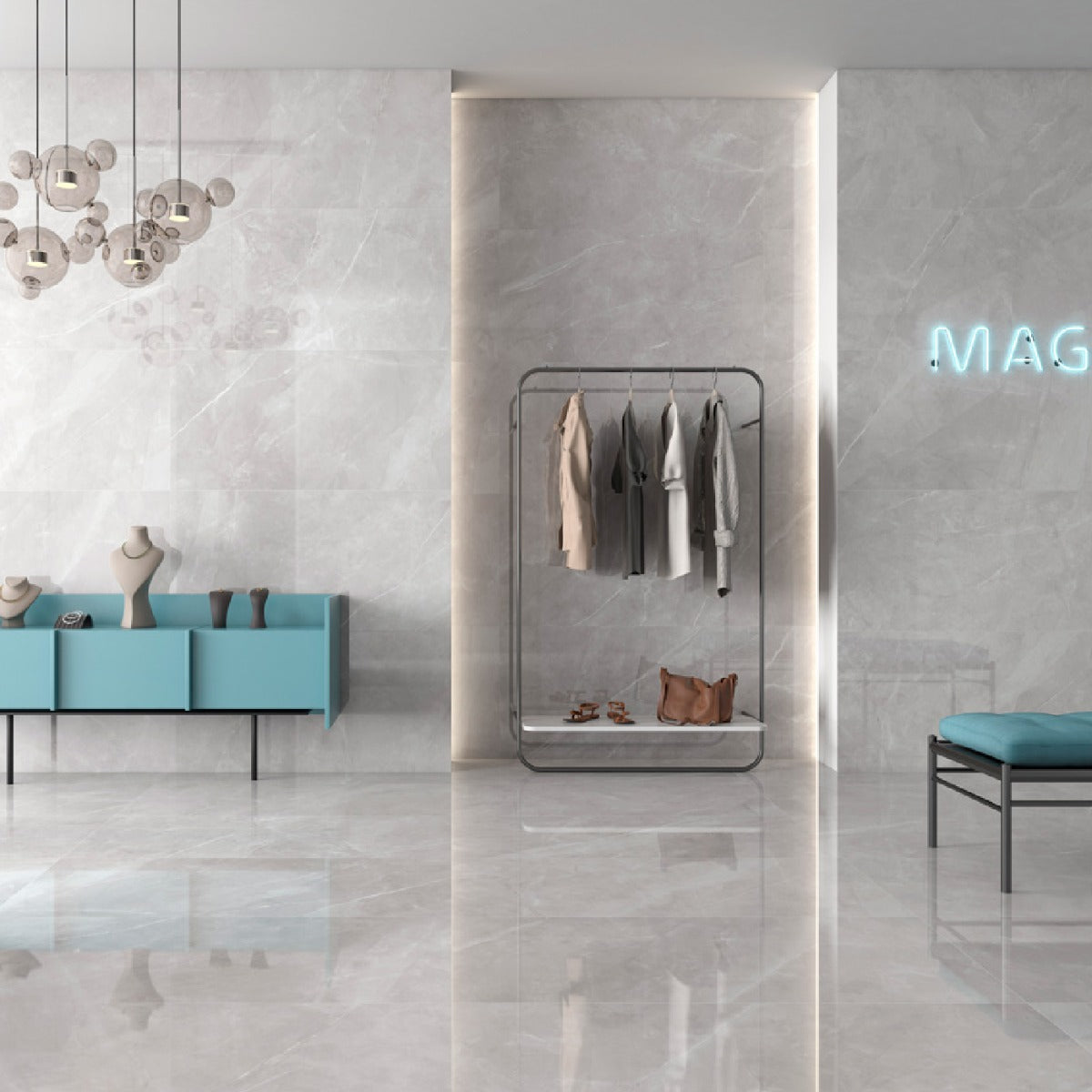 Klinker Magda Perla Marmor Blank 90x90