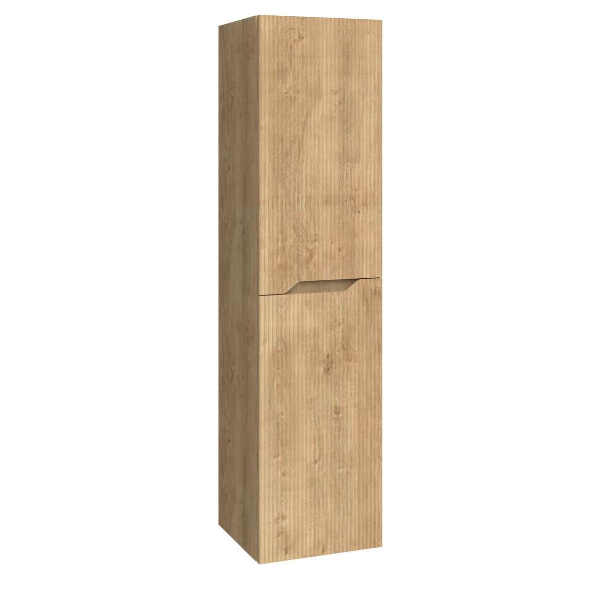 Badeværelsesskab Høj 35x140 cm Tenfors Bambu Eg Mat