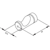 Håndklædekrog Damixa Silhouet Børstet Messing 2-pack