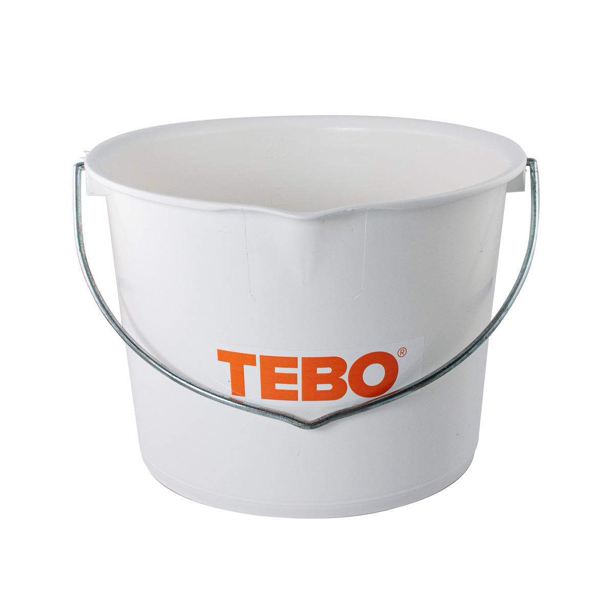 Spand 20 L Hvid Heavy Duty med tud