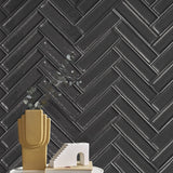Prøve Kakel Jewell Black Blank 7,5x30