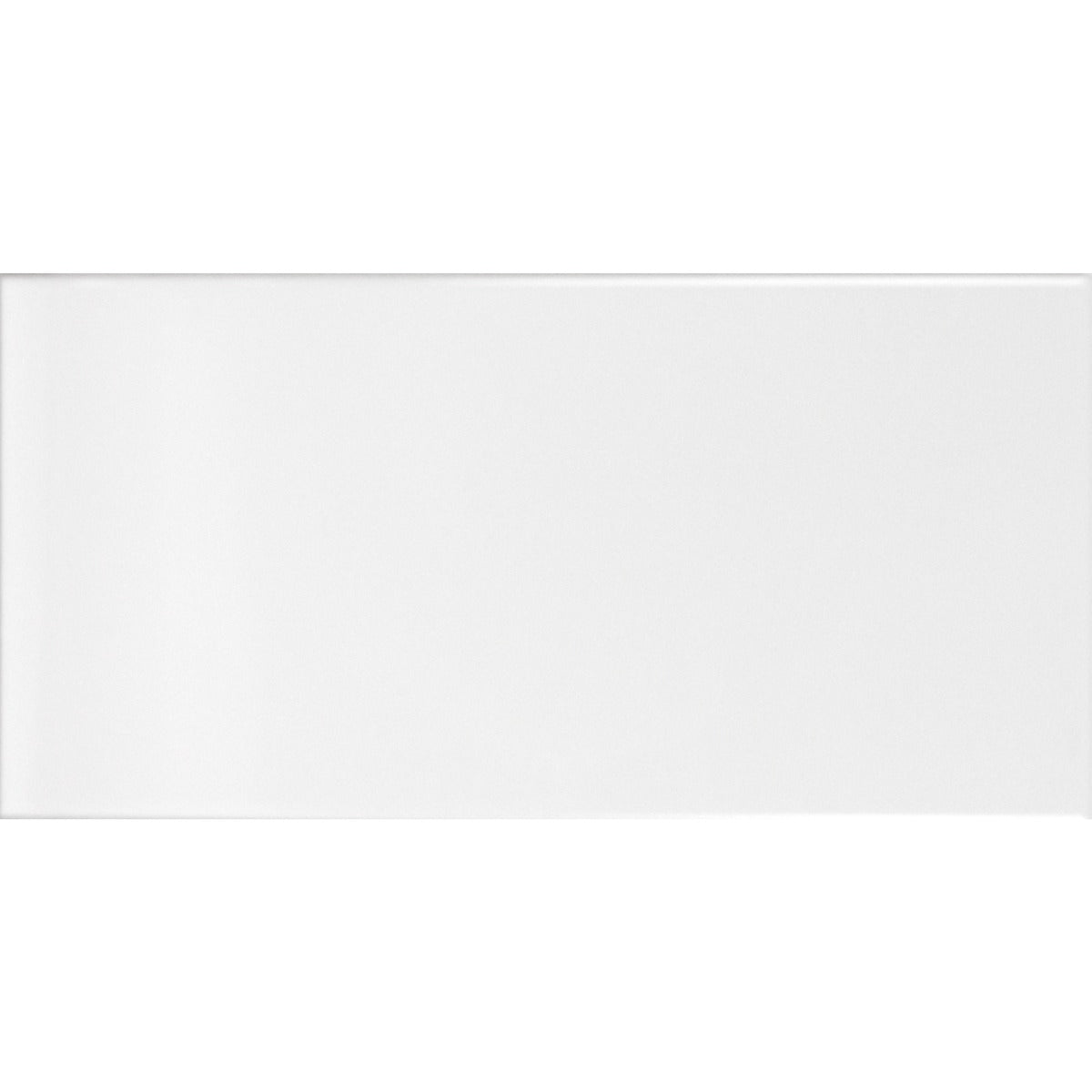 Vægflise Hvid Glat Blank 10x20