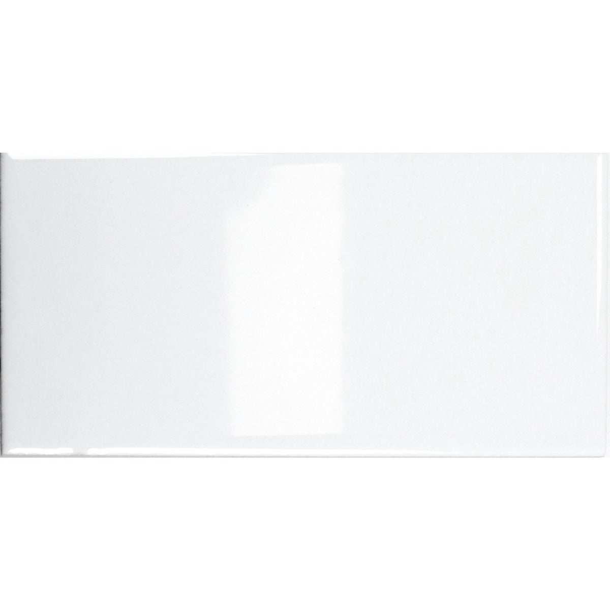 Vægflise Hvid Glat Blank 7,5x15