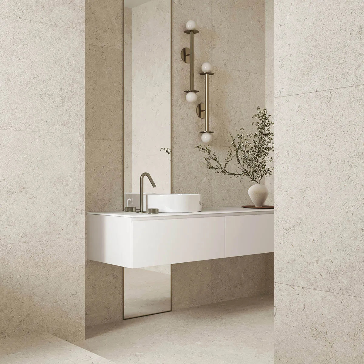 Klinker Kalksten Norr Beige Mat 60x60
