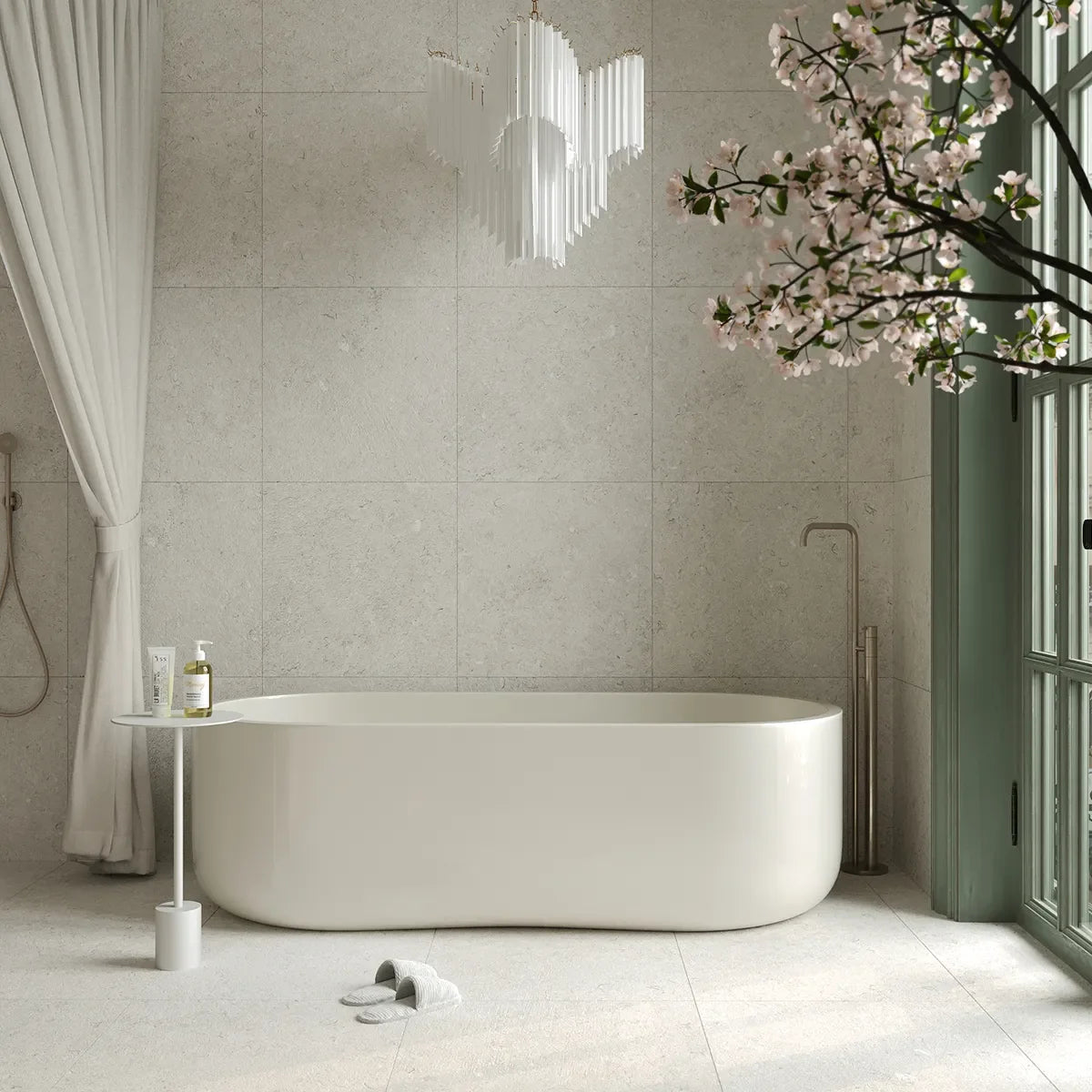 Klinker Kalksten Norr Pearl Mat 60x60