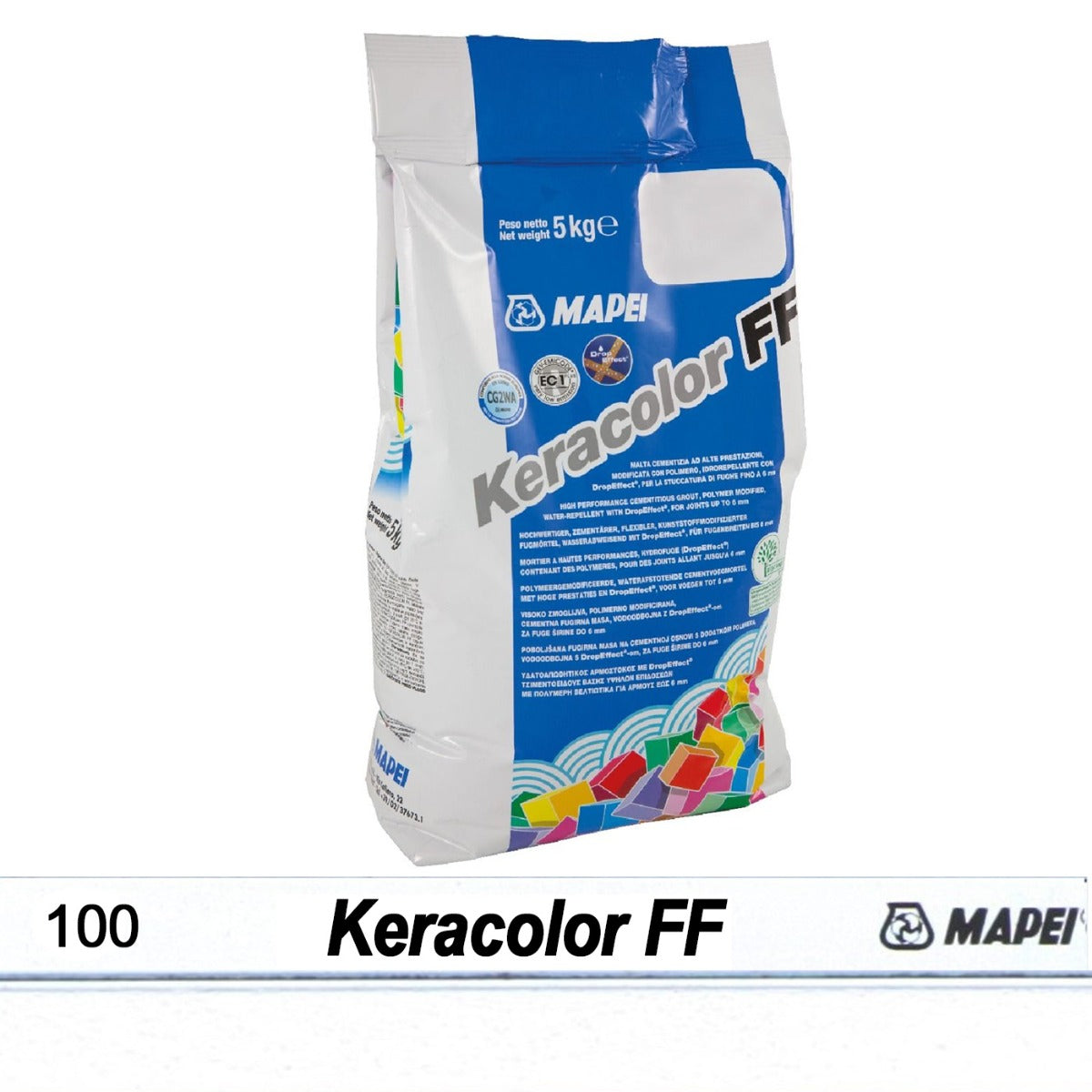 Keracolor FF Fugemasse 100 White 5 kg