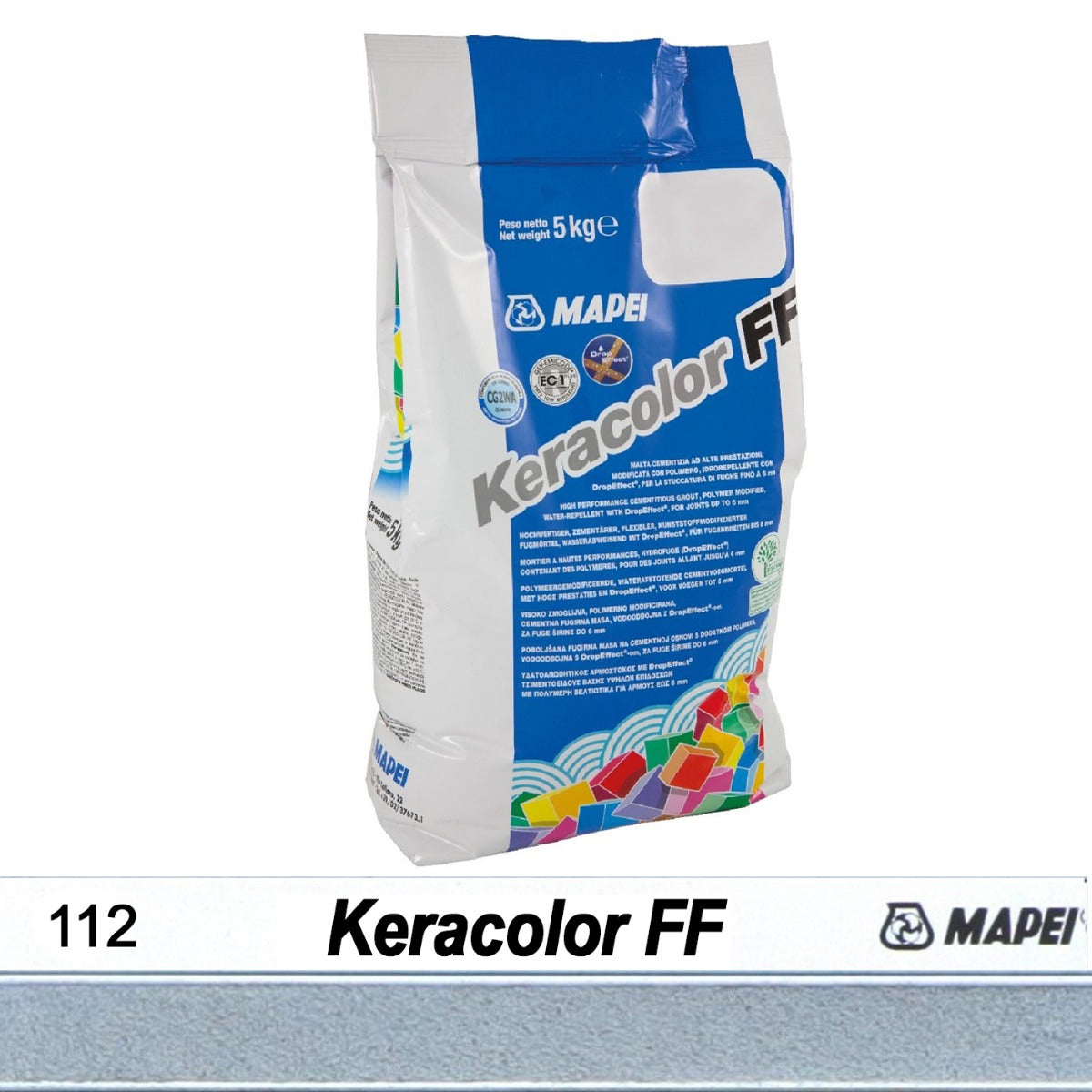 Keracolor FF Fugemasse 112 Medium Grey 5 kg