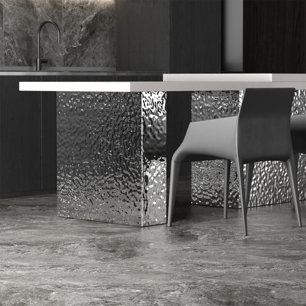 Klinker Newport Graphite Marmor Mat 60x60