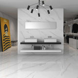 Prøve Klinker Statuary Vit Blank Marmor 30x60