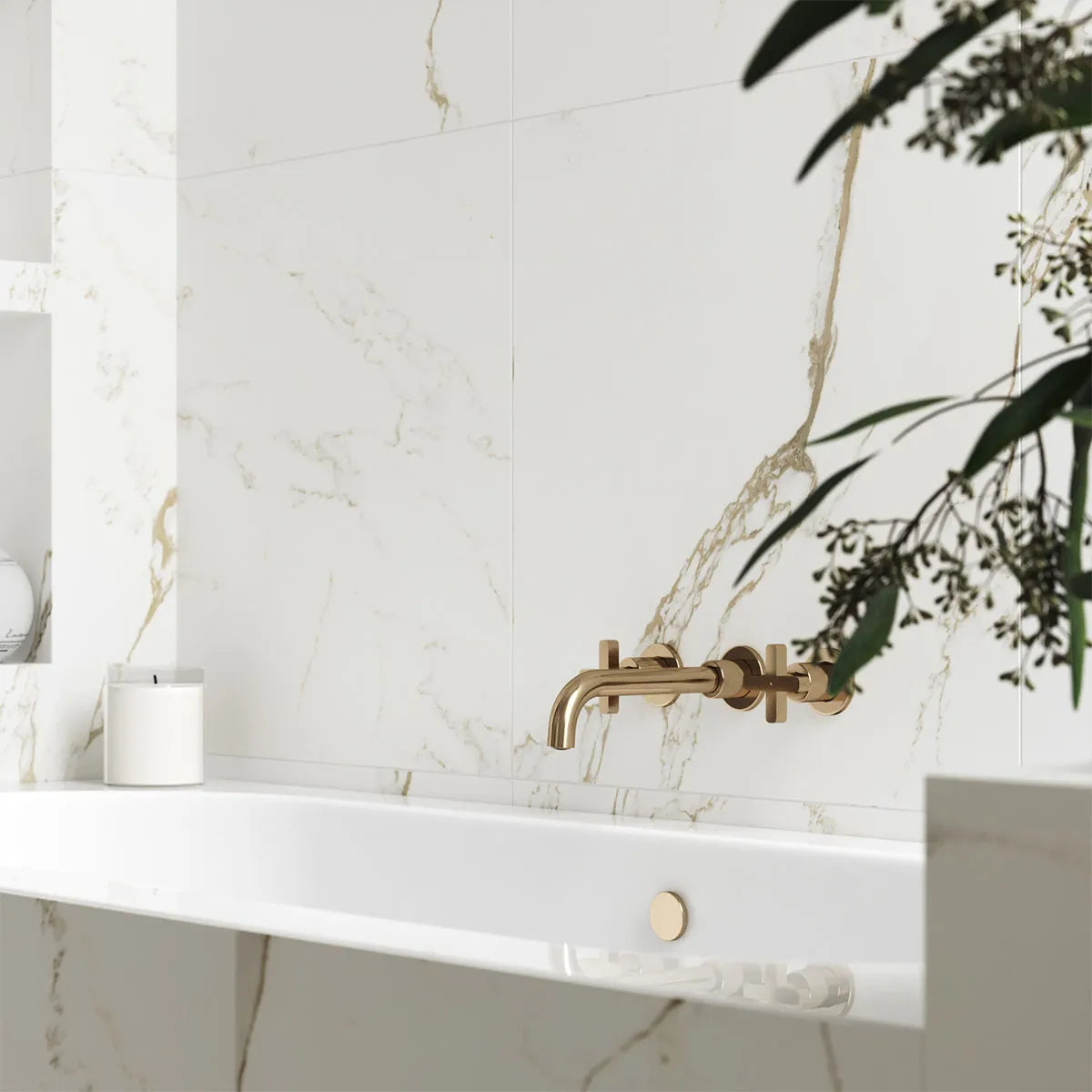 Klinker Carrara Gold Marmor Mat 60x60