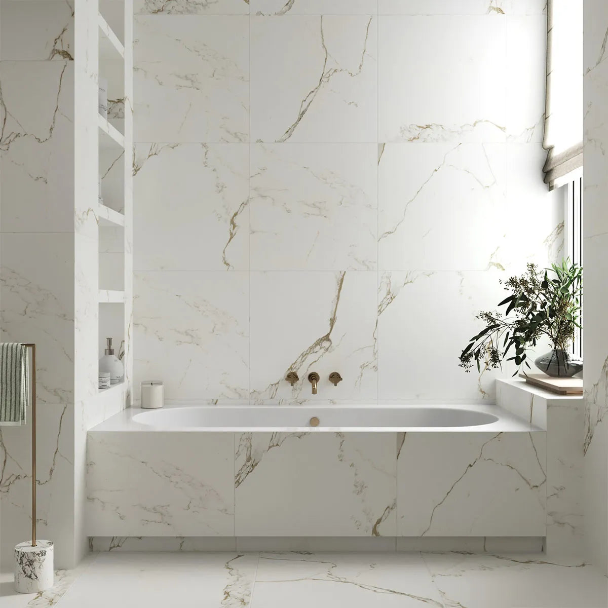 Klinker Carrara Gold Marmor Mat 60x60