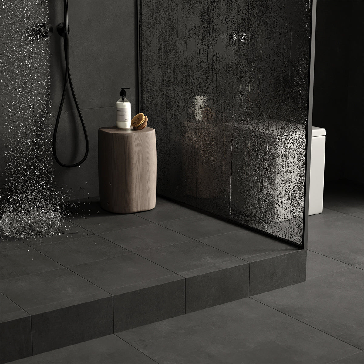 Prøve Paketpris! 4.95 m² Klinker Concrete Graphite Mat 30x30 (99:-/m²)