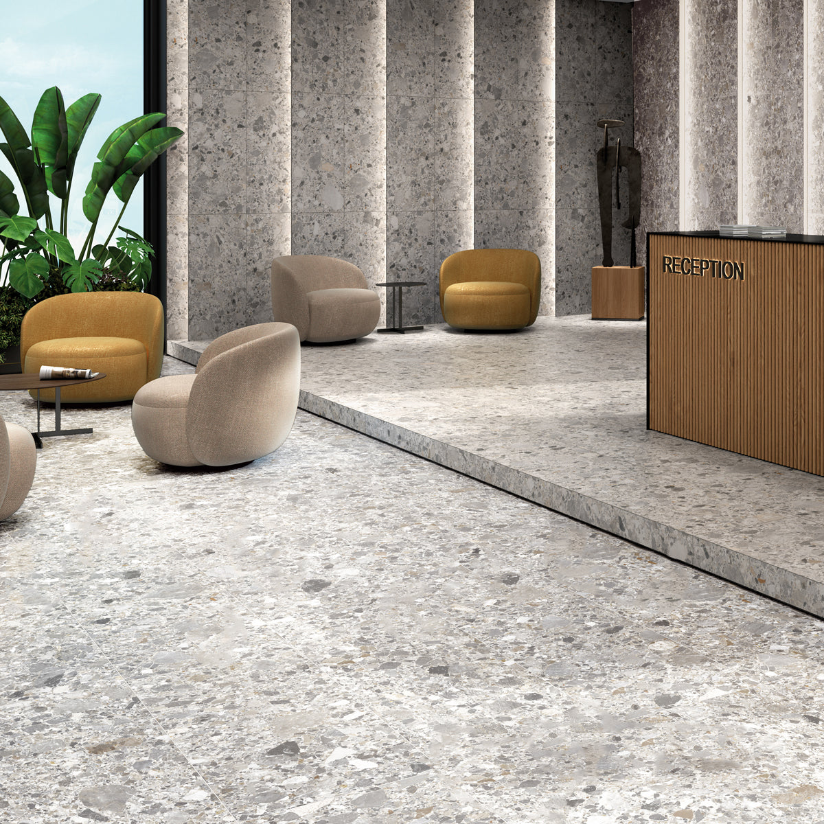 Klinker Inlay Terrazzo Pearl Matt 60x120