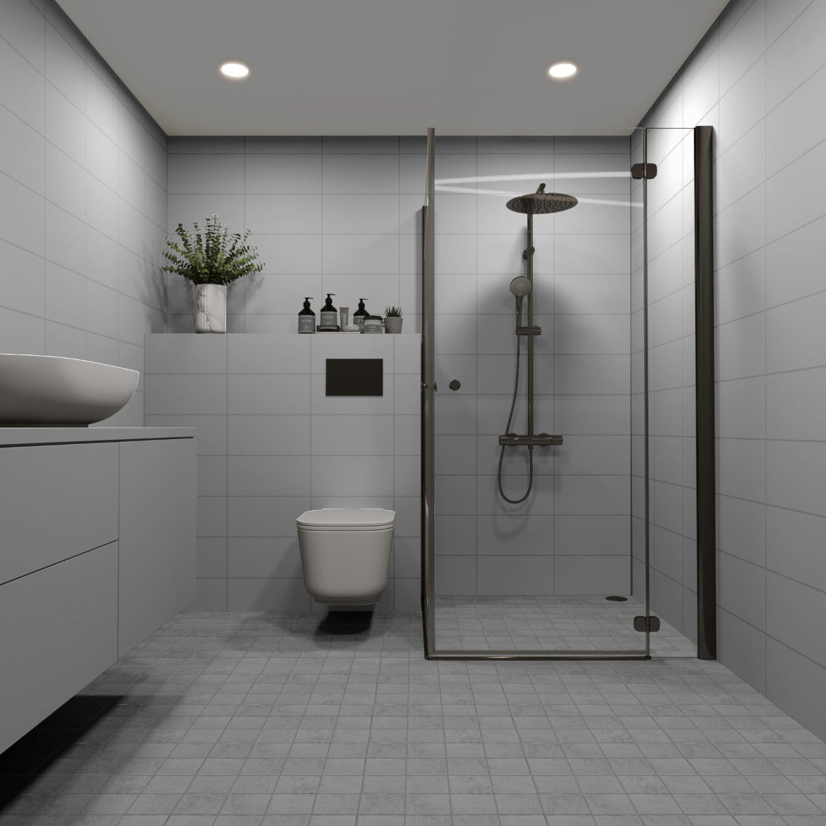 Klinker Luna Middle Grey 10x10