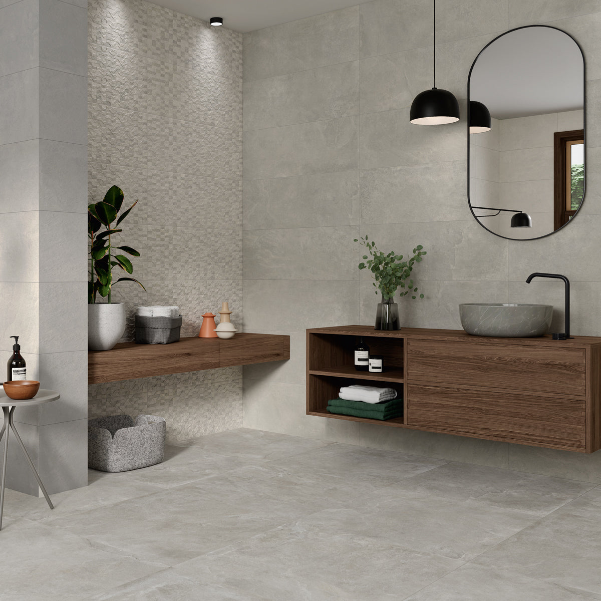 Klinker Merlot Skiffer Grey Matt 60x60