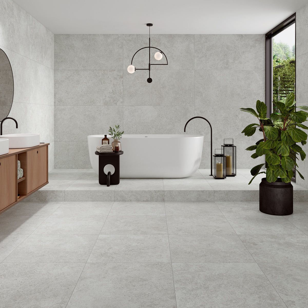 Klinker Regina Kalksten Pearl Matt 75x75