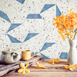 Klinker Stracciatella Hexagon Blue Matt 25x29