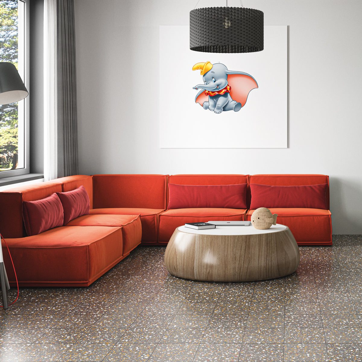 Klinker Terrazzo Anthracite Mat 60x60