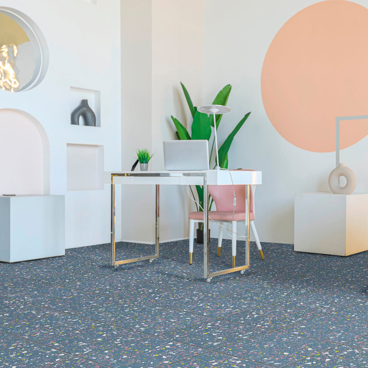 Klinker Terrazzo Blue Mat 60x60