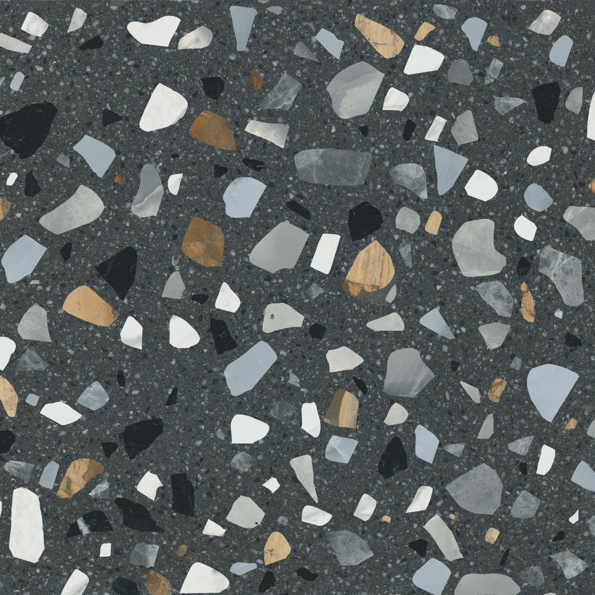 Klinker Terrazzo XL Graphite Mat 60x60