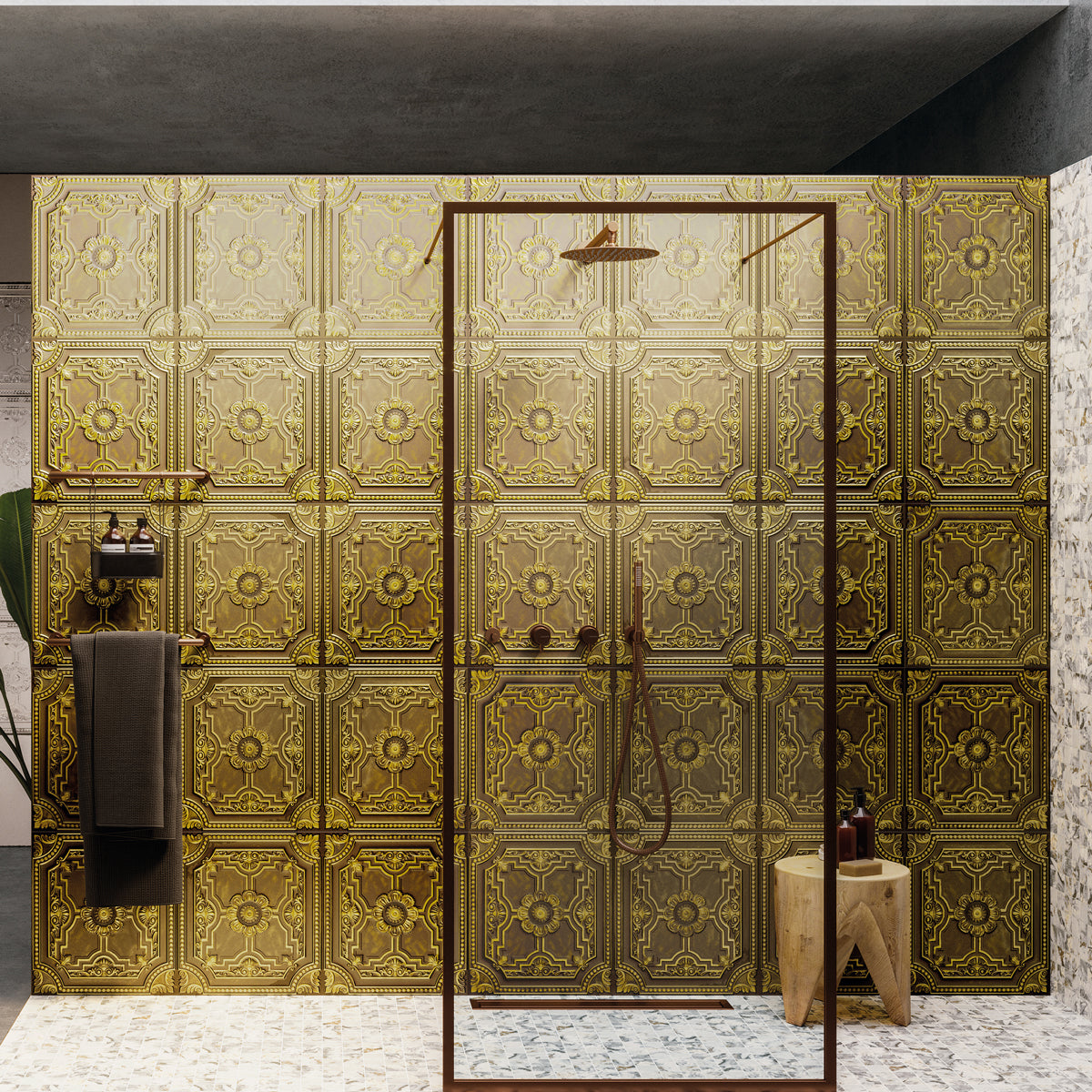 Vægflise Victorian Gold Nova Mat 45x120