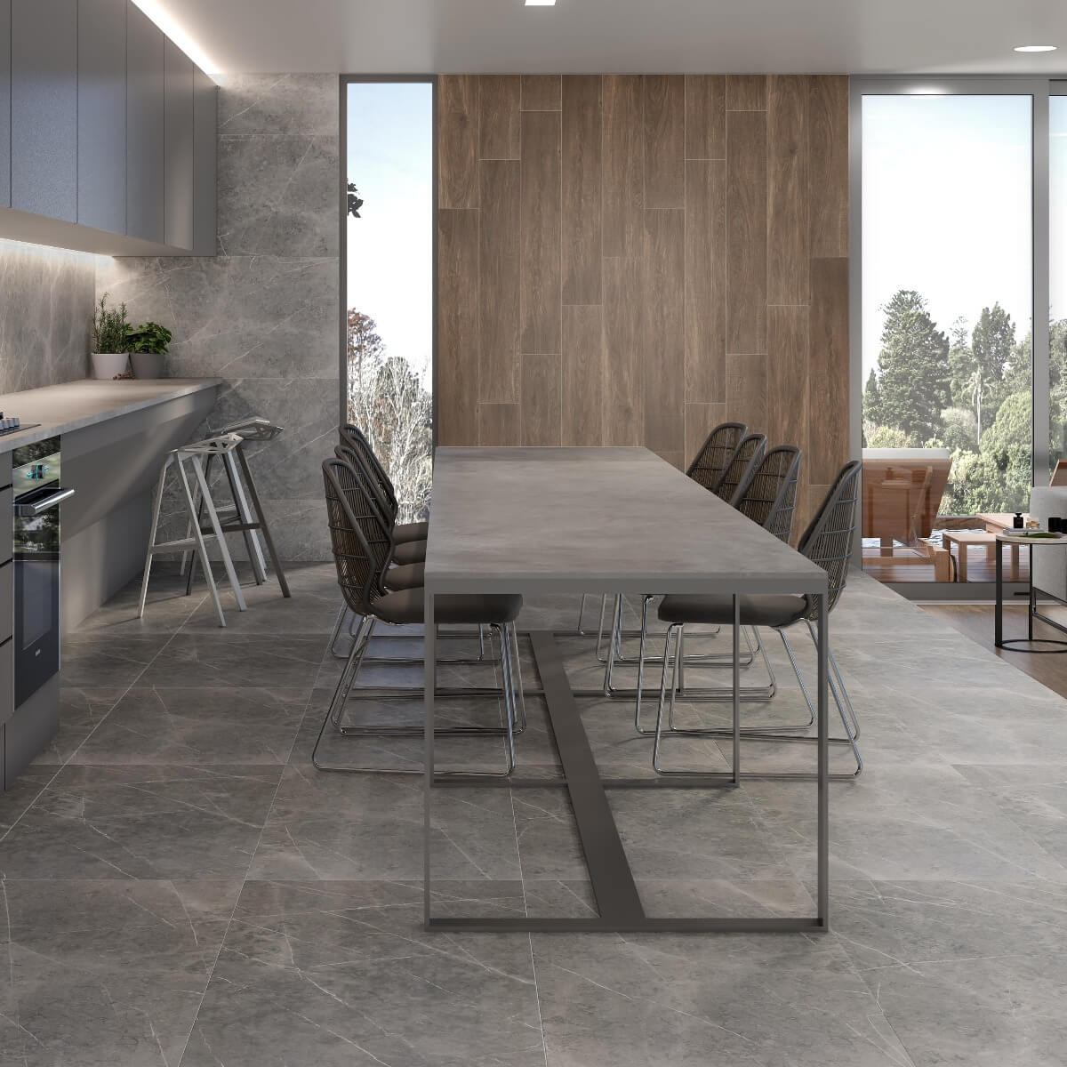 Klinker Altamura Silver Blank Marmor 60x60