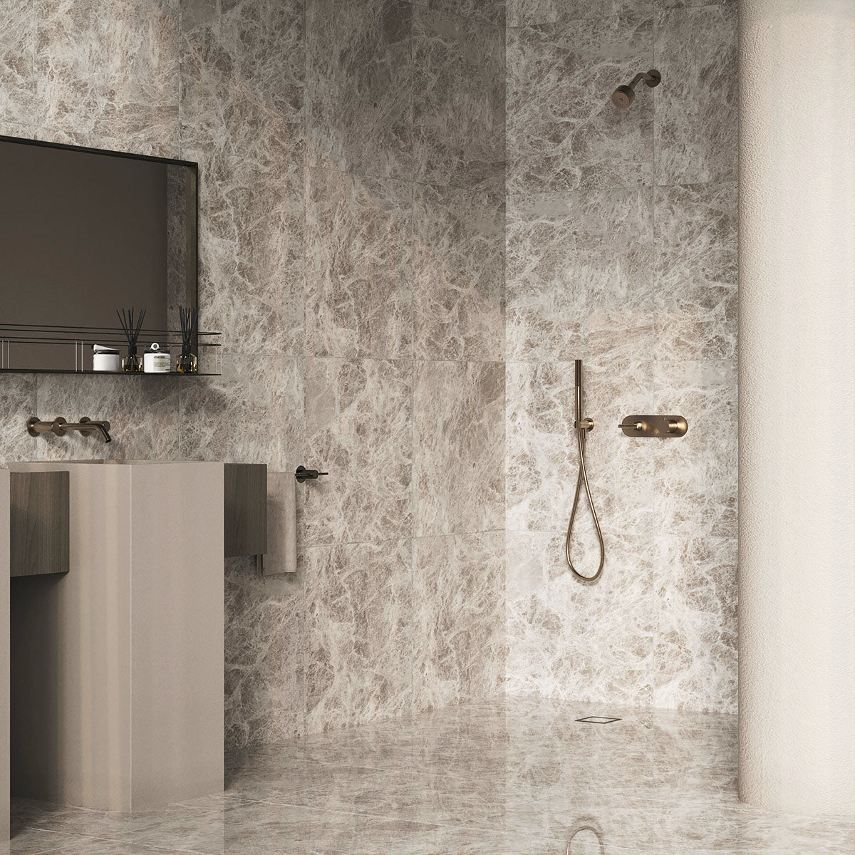 Klinker Emperador Light Grey Marmor Blank 60x60