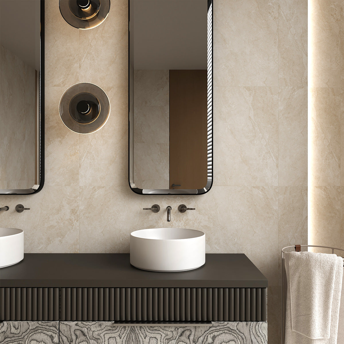 Klinker Marais Beige Marmor Mat 60x60