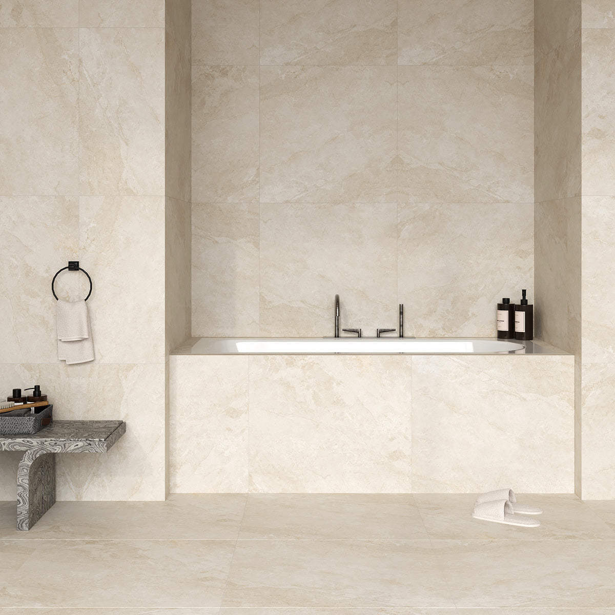 Klinker Marais Beige Marmor Mat 60x60